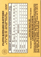 1985 Donruss Floyd Rayford #576
