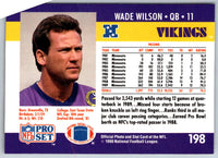 1990 Pro Set Wade Wilson #198