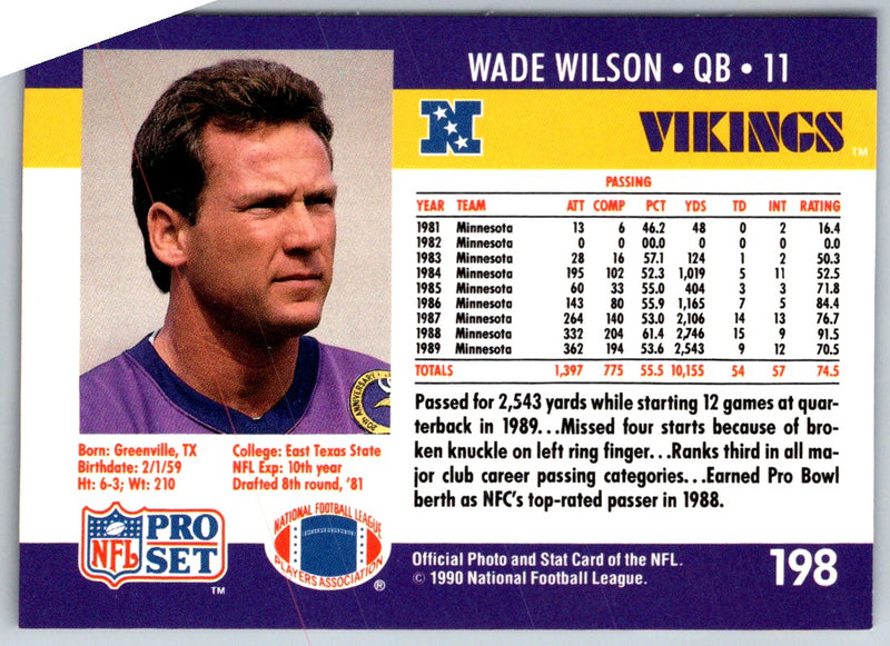 1990 Pro Set Wade Wilson