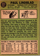 1967 Topps Paul Lindblad