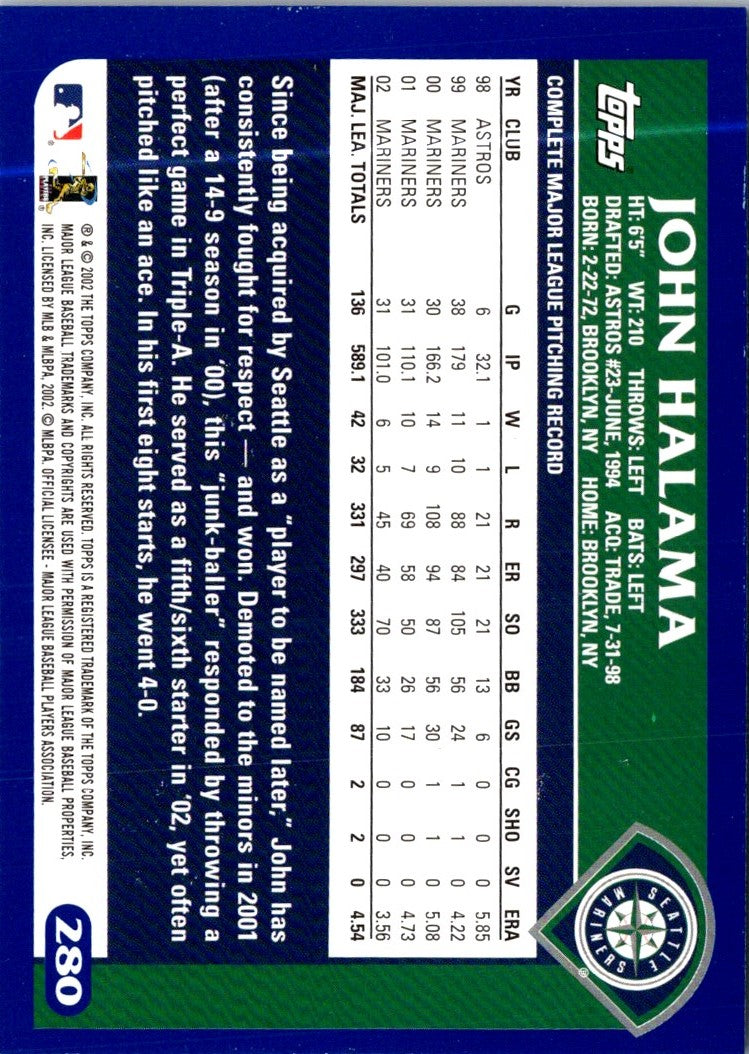 2003 Topps John Halama