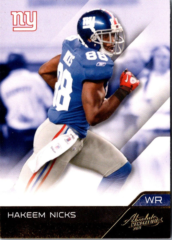 2011 Panini Absolute Memorabilia Hakeem Nicks #66