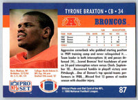 1990 Pro Set Tyrone Braxton #87