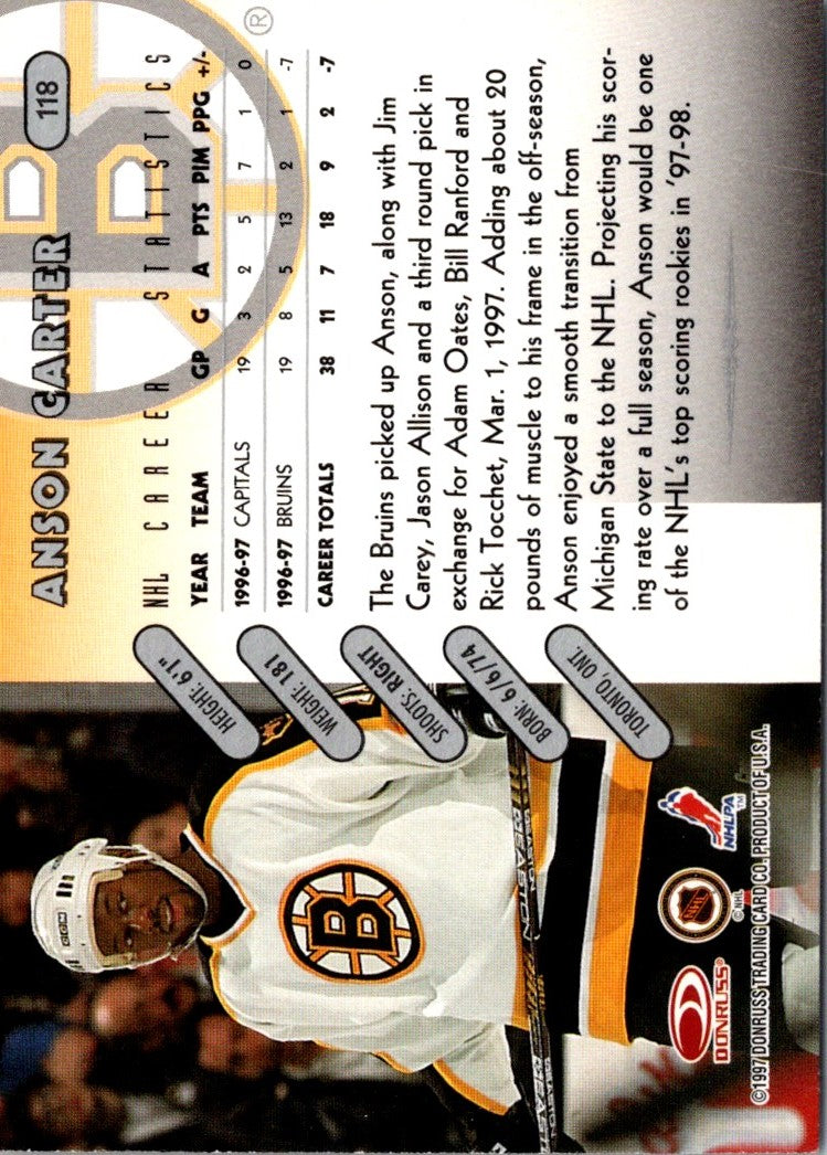 1997 Donruss Anson Carter