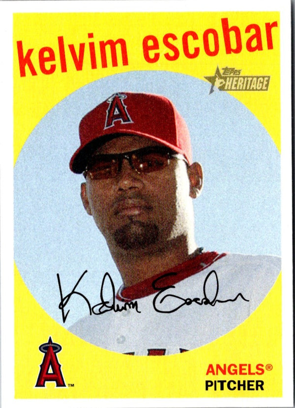 2008 Topps Heritage Black Back Kelvim Escobar #41