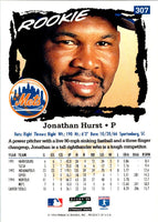 1995 Score Jonathan Hurst #307