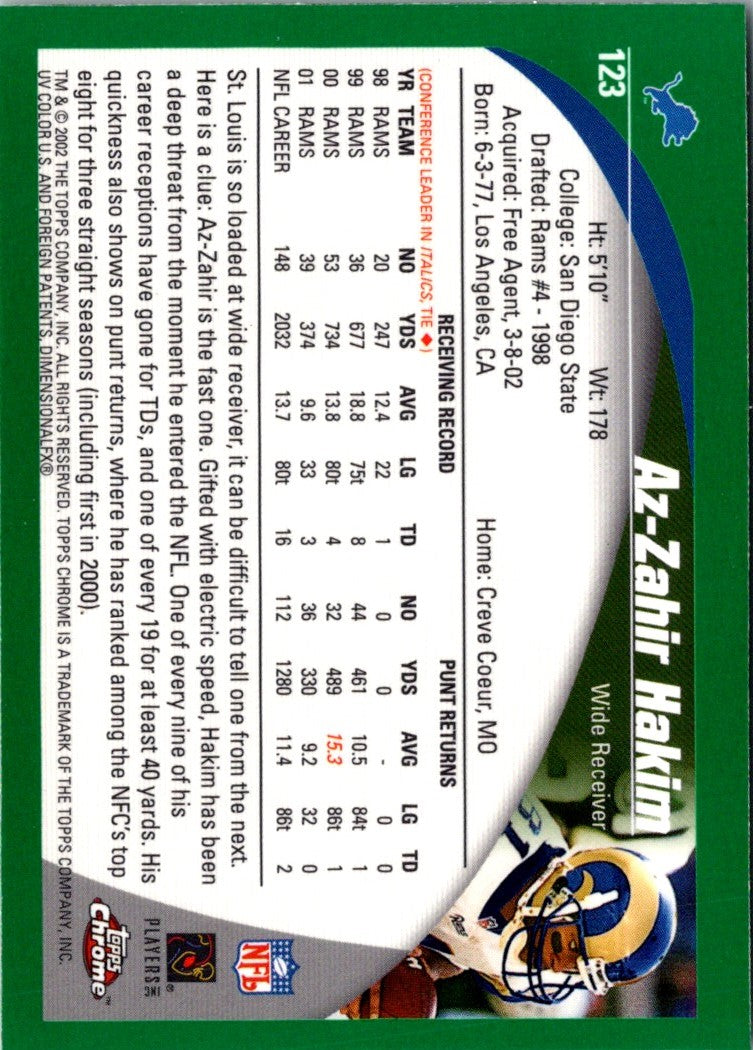 2002 Topps Chrome Az-Zahir Hakim