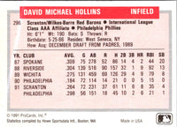 1991 ProCards Dave Hollins #296