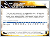 2016 Topps Alex Dickerson #281 Rookie