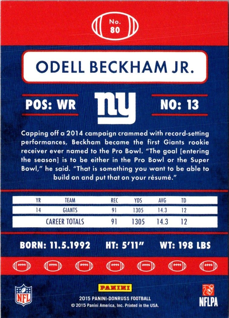 2015 Donruss Odell Beckham Jr.