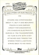 2012 Topps Allen & Ginter Historical Turning Points Discovery of Electricity
