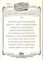 2012 Topps Allen & Ginter Historical Turning Points Discovery of Electricity #HTP10