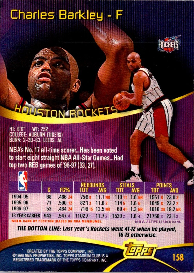 1997 Stadium Club Charles Barkley