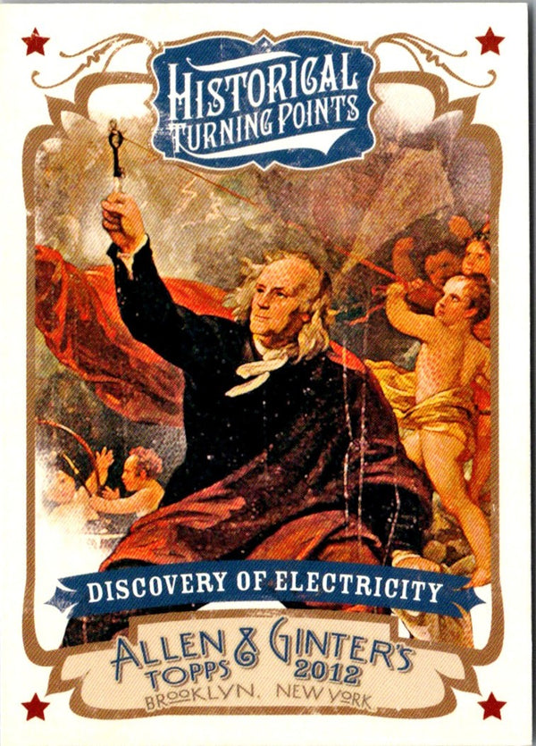 2012 Topps Allen & Ginter Historical Turning Points Discovery of Electricity #HTP10