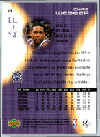 2003 Upper Deck Hardcourt Chris Webber #71