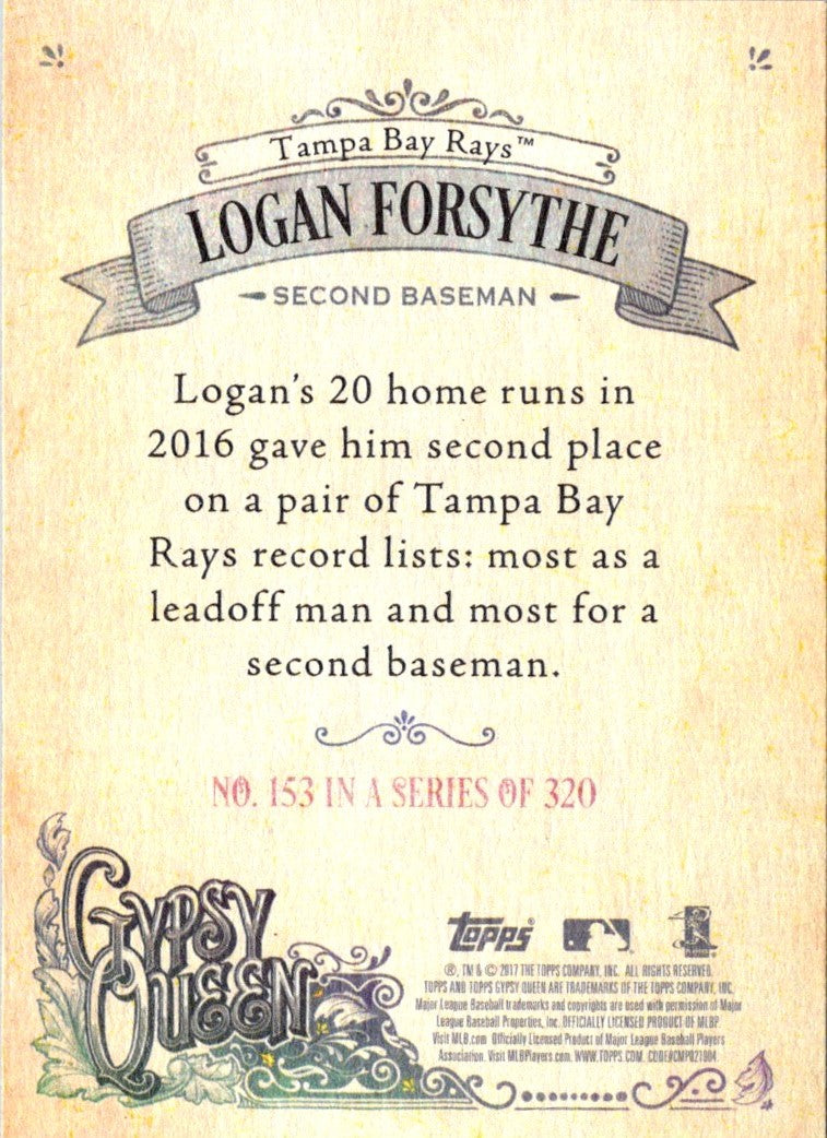 2017 Topps Gypsy Queen Logan Forsythe