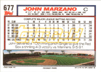 1992 Topps John Marzano #677