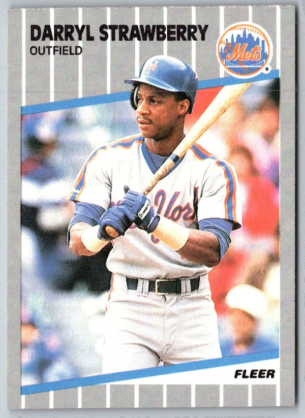 1989 Fleer Darryl Strawberry #49