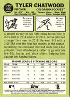 2016 Topps Heritage Tyler Chatwood #680
