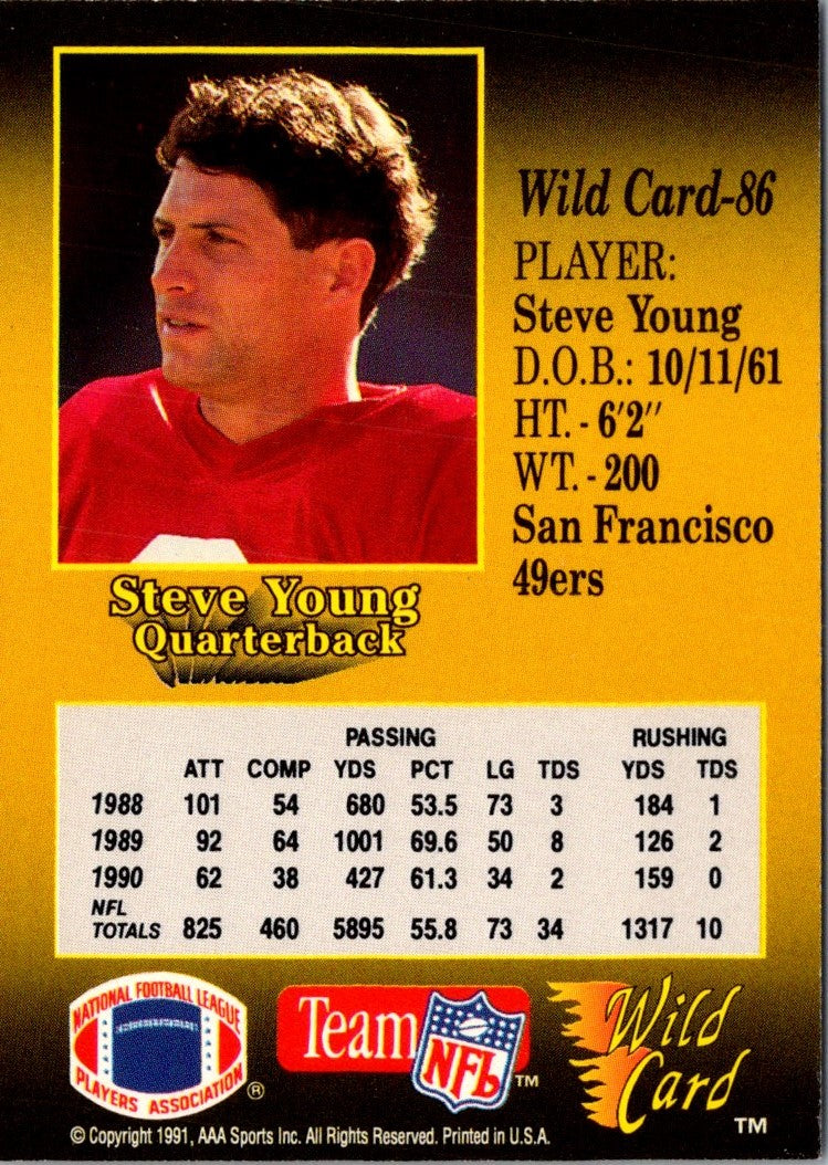 1991 Wild Card Steve Young