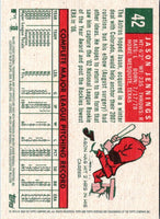 2008 Topps Heritage Black Back Jason Jennings #42