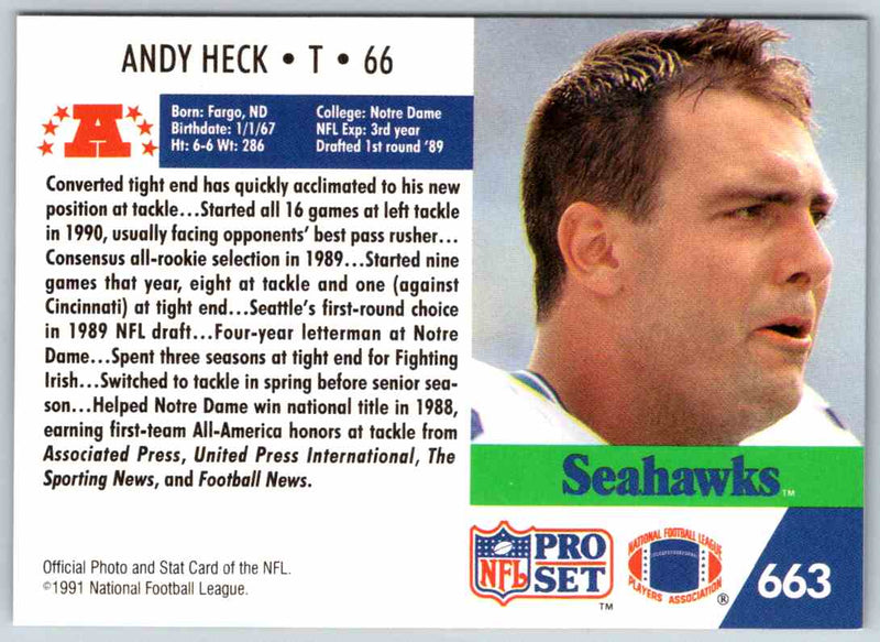 1990 Proset Andy Heck