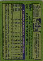 1982 Topps Dan Schatzeder #691