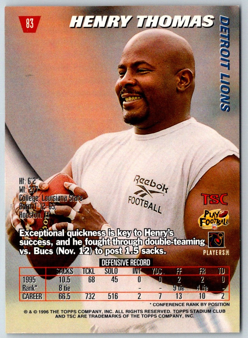 1996 Stadium Club Members Only Henry Thomas