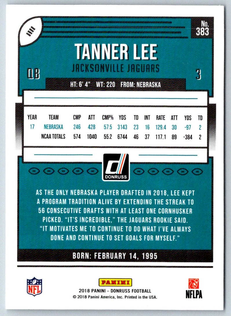 2018 Donruss Tanner Lee