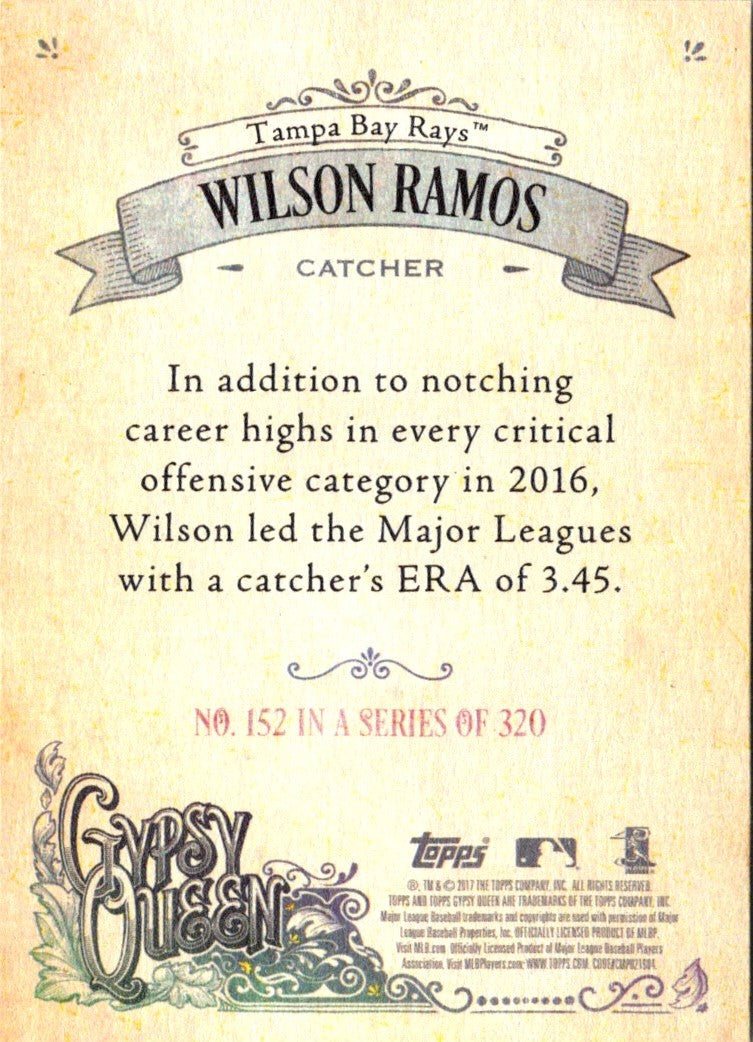 2017 Topps Gypsy Queen Wilson Ramos