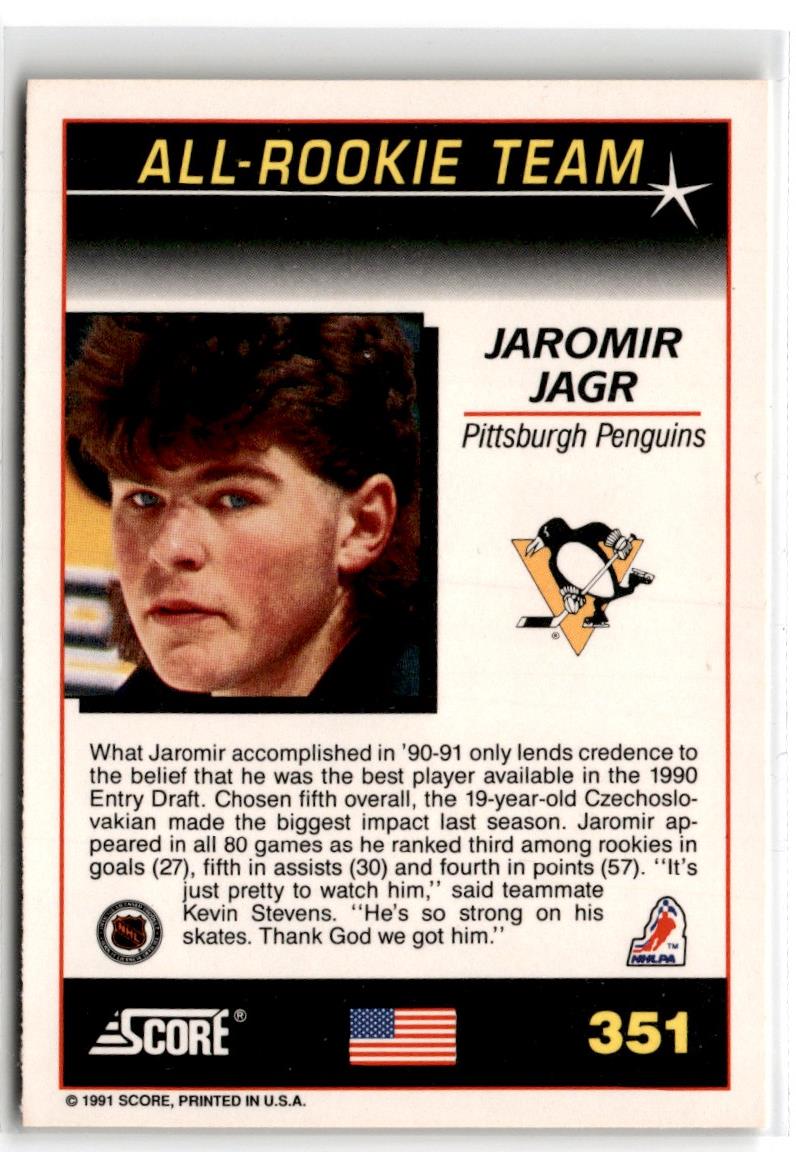 1991 Score American Jaromir Jagr