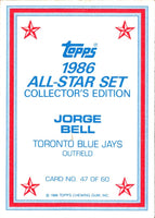 1986 Topps Glossy Jorge Bell #47