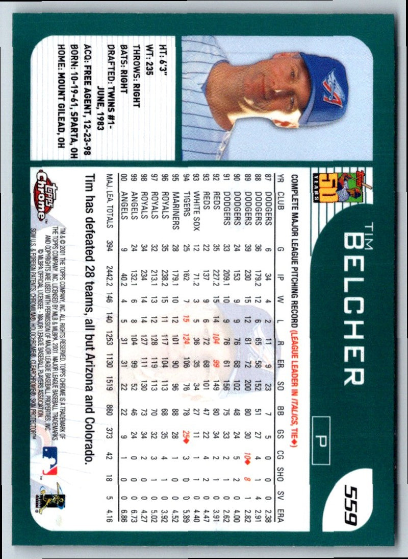 2001 Topps Chrome Tim Belcher