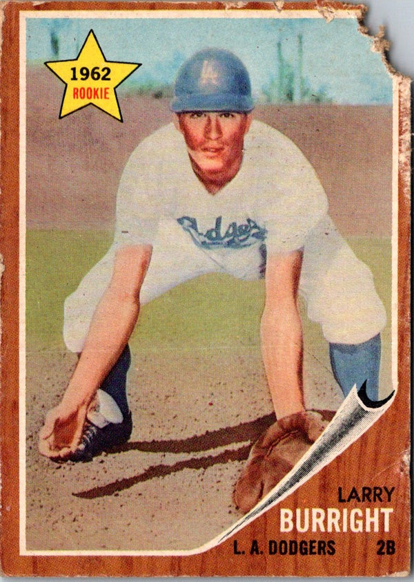 1962 Topps Larry Burright #348 Rookie VG-EX