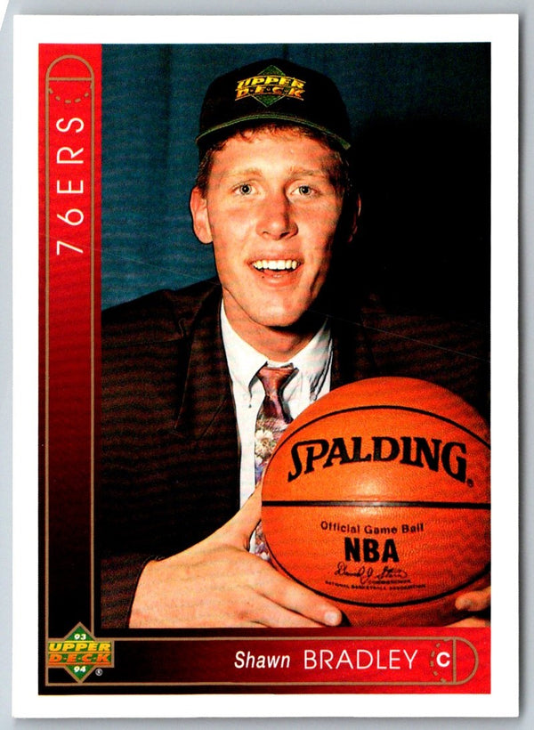 1993 Upper Deck Shawn Bradley #163 Rookie