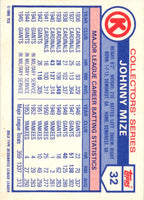 1985 Topps Circle K Johnny Mize #32