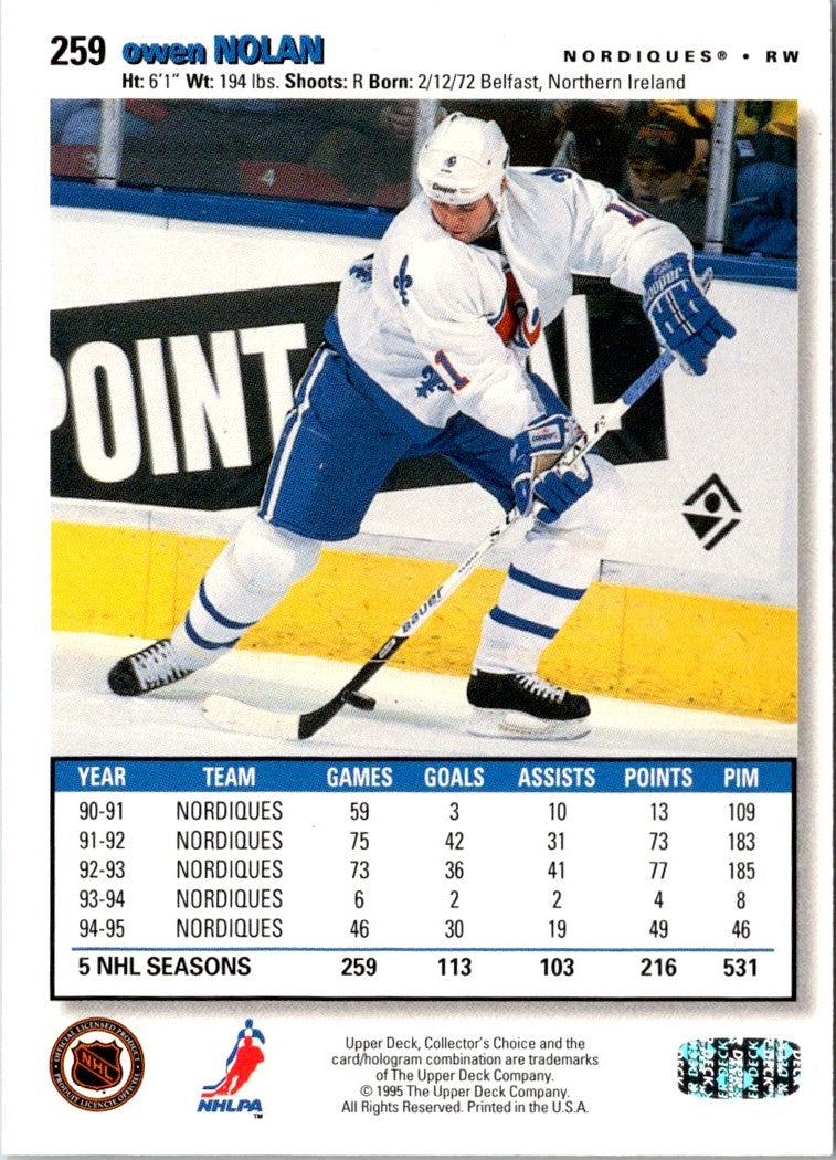 1995 Collector's Choice Owen Nolan