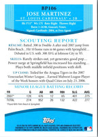 2008 Bowman Prospects Jose Martinez #BP106