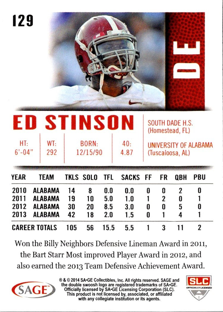 2014 SAGE HIT Ed Stinson