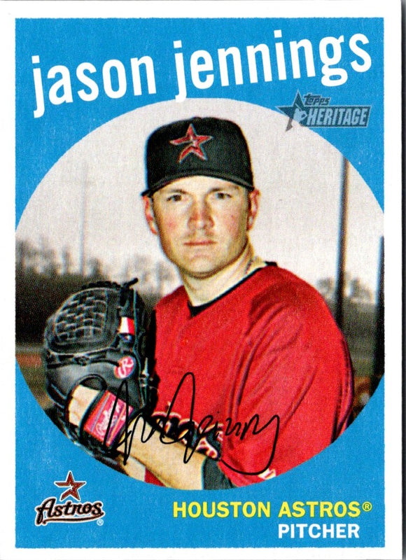 2008 Topps Heritage Black Back Jason Jennings #42