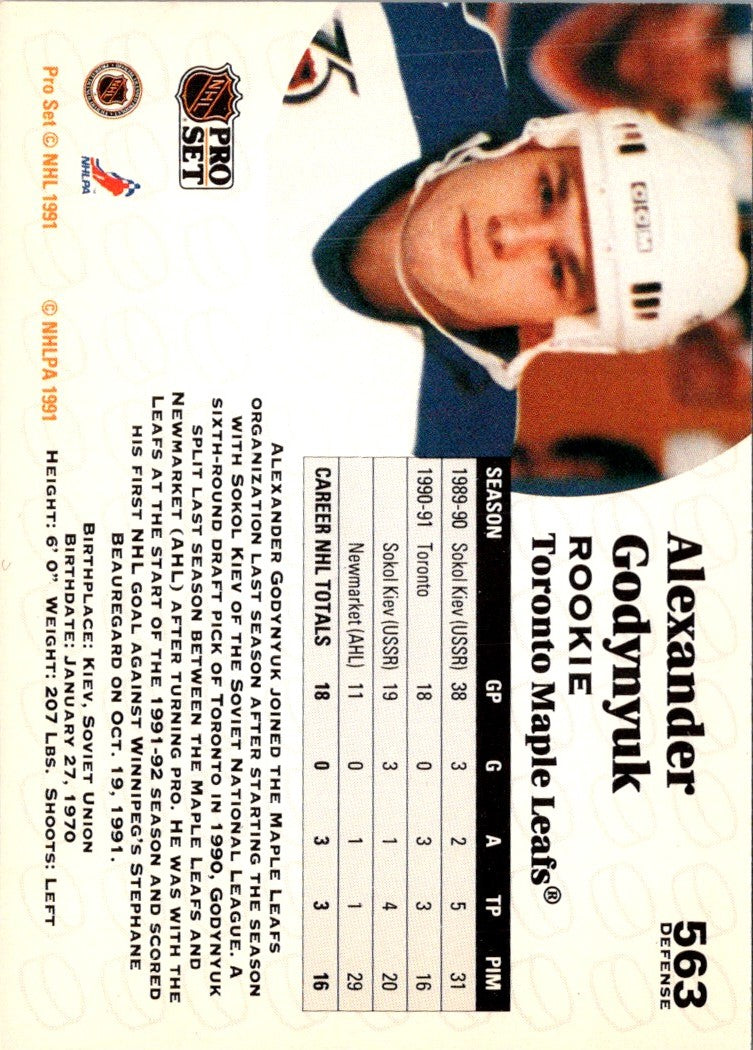 1991 Pro Set French Alexander Godynyuk