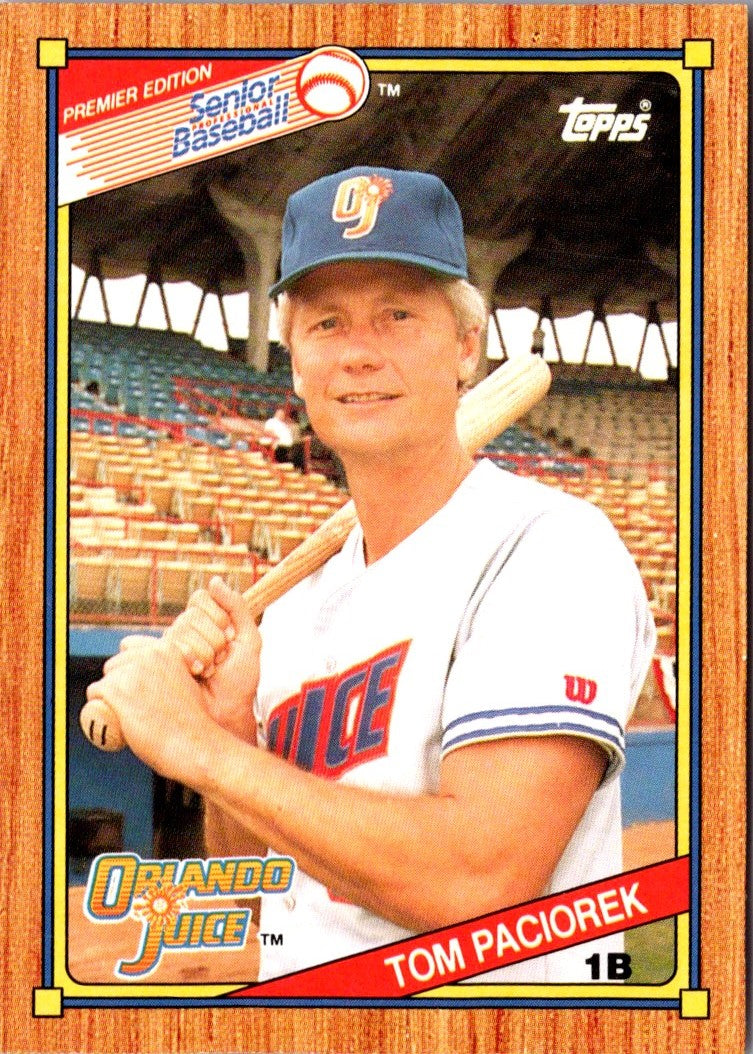 1989 Topps Senior League Tom Paciorek