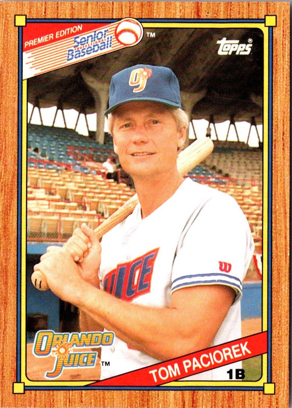 1989 Topps Senior League Tom Paciorek #107