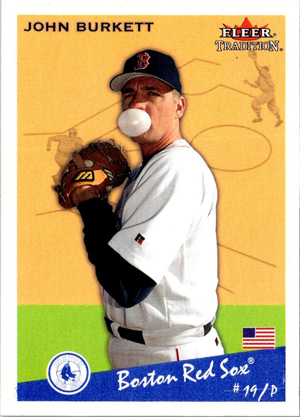 2002 Fleer Tradition Update John Burkett #U262