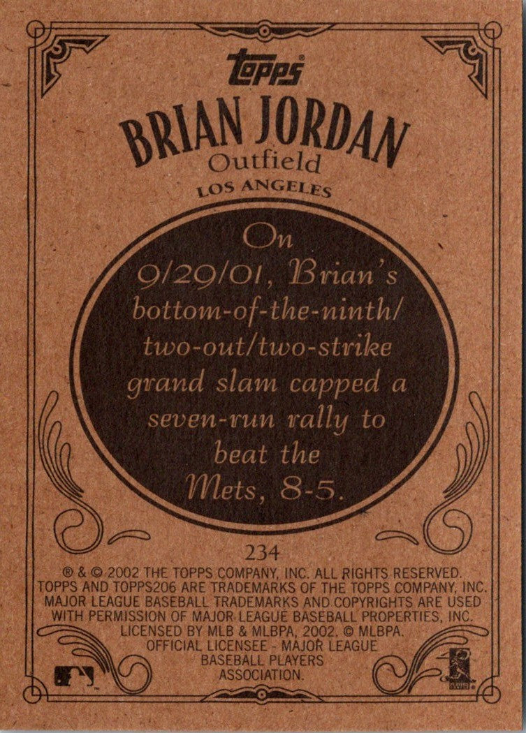 2002 Topps 206 Brian Jordan