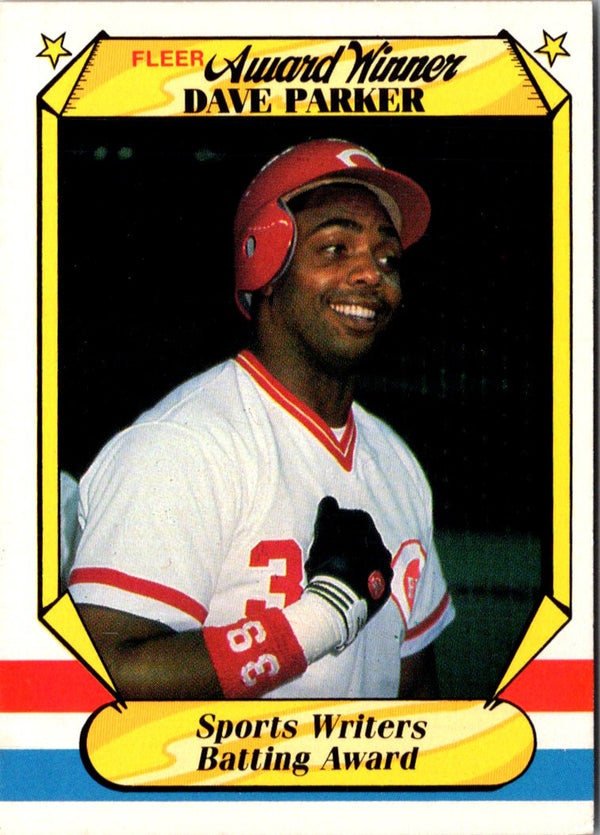 1987 Fleer Award Winners Dave Parker #27