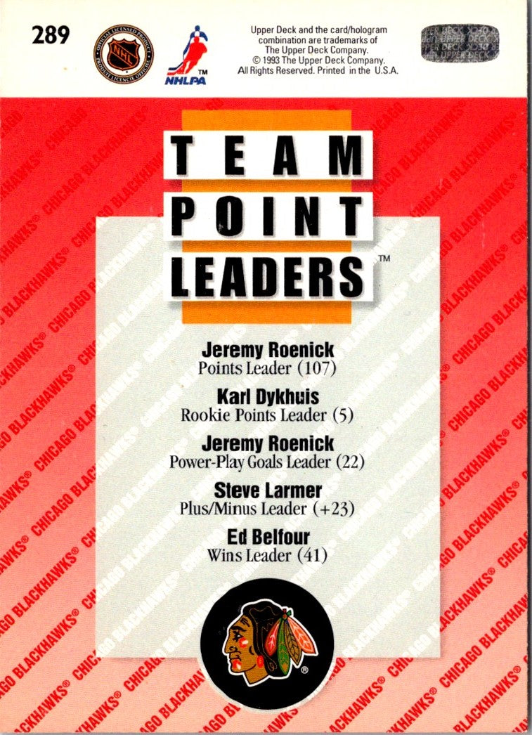 1993 Upper Deck Jeremy Roenick