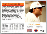 1992 Proset Vinny Testaverde #339