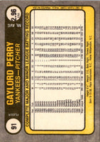 1981 Fleer Gaylord Perry #91
