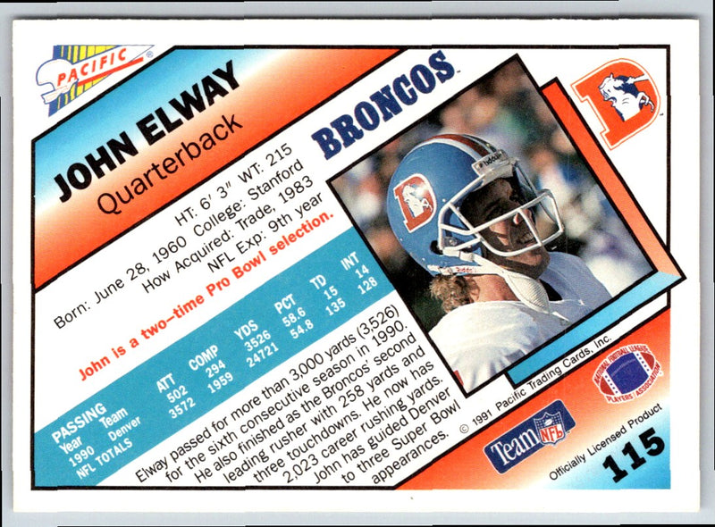 1991 Pacific John Elway